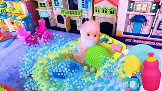 Its Baby Boy Bathing Time  Baby Boy Bathtop Bathing Video  Complete Baby Boy Bathing video toys [upl. by Ennairda]