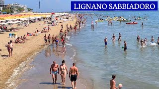 Lignano Sabbiadoro Beach Italy 2023 [upl. by Nevil986]