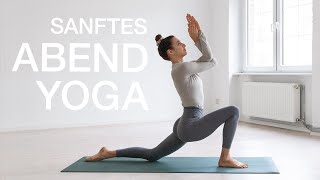 Sanfte Yoga Abendroutine  Fokus Hüfte Rücken amp Schultern  20 Min Abend Yoga Flow zur Entspannung [upl. by Teryl994]