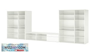 VIHALS IKEA TVstorage combination white Review [upl. by Dnomde]