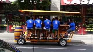 Multi person beer bike in Berlin [upl. by Chadabe]