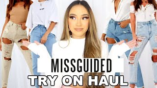 MISSGUIDED Jeans Try On Haul  Are They Worth The MONEY [upl. by Anelram]