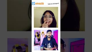 Mirror prank on omegle 😳😂 omegle funny shorts flirting innosentsuraj ometv [upl. by Spillar]