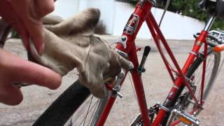 How to Fix brake squeal on Mafac bicycle brakes [upl. by Airelav]