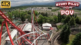 Stunt Pilot POV Front Row 4K 60FPS Silverwood RMC Raptor  NonCopyright [upl. by Sesom]