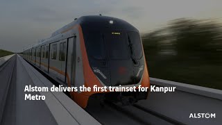 Alstom delivers the first trainset for Kanpur Metro [upl. by Dixie384]