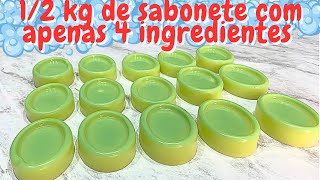 MULTIPLICAÇÃO DE QUALQUER SABONETE  12kg COM APENAS 4 INGREDIENTES [upl. by Rie]