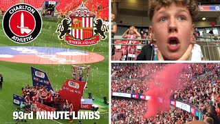 The moment CHARLTON SCORED A 93rd MINUTE WINNER VLOG Charlton vs Sunderland [upl. by Three]