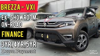 2022 Brezza Vxi Model 🔥 Ex Showroom On Road Price Finance Emi amp All [upl. by Hein675]