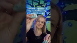 Reiki for stress anxiety amp panic attacks ASMR larimar crystal healing [upl. by Shoifet]