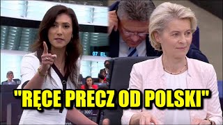 Ewa Zajączkowska w Parlamencie Europejskim Ostra Krytyka Von der Leyen [upl. by Rairb]