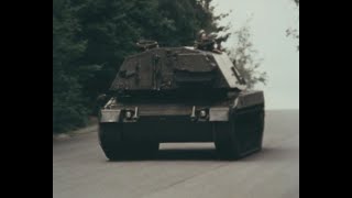 British SP70 SelfPropelled Gun during trials circa 19791980 [upl. by Nilorac]