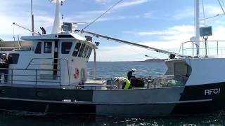 CRAYFISHING ON THE WESTCOAST OF TASMANIA GOOD DRONE FOOTAGE [upl. by Gussi]