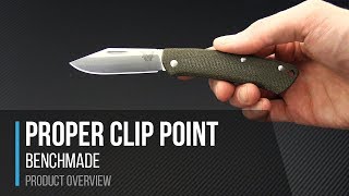 Benchmade 318 Proper Clip Point Slip Joint Overview [upl. by Einegue]