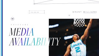 Hornets vs Raptors Grant Williams Postgame Media Availability  10302024 [upl. by Brandt]