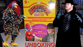 Survivor Series 1990 WWE Mattel Ultimate Edition Gobbledy Gooker amp Undertaker Unboxing [upl. by Onit]