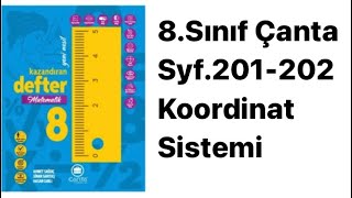 8SINIF ÇANTA DEFTER S201202 KOORDİNAT SİSTEMİ [upl. by Cyd]