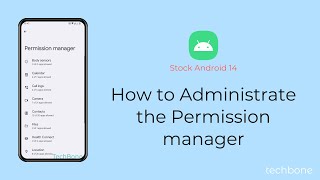 How to Administrate the Permission manager Android 14 [upl. by Funch]