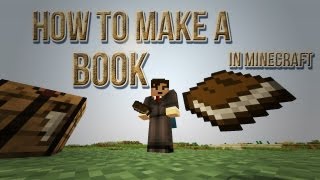 How To Make a Book In Minecraft Sugar Cane Paper Leather amp Crafting Recipe [upl. by Sophia]