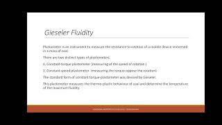 Rheological Properties of Coking coal Fluidity [upl. by Candyce]