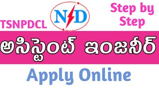 TSNPDCL AE 2022 Apply Online Step by Step Process [upl. by Botzow942]