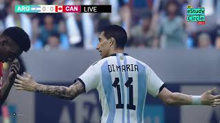 🔴Argentina Vs Canadá EN VIVO  Partido de semifinales PES 21 Simulation Gameplay [upl. by Adnuhsar]