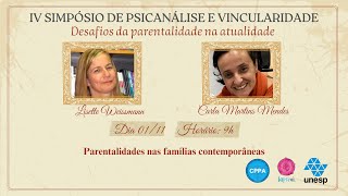 Parentalidade nas famílias contemporâneas  Lisette Weissmann e Carla Martins Mendes [upl. by Netsirt]