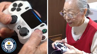 Meet The 90 Year Old Gamer Grandma  Guinness World Records [upl. by Schnapp]