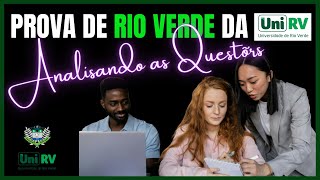 Análise das questões de RIO VERDE de historia [upl. by Tehcac]