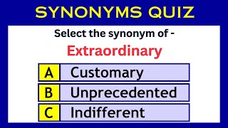 Synonym Mastery Test Your Word Knowledge  English Grammar Sanghamitra [upl. by Aisorbma]