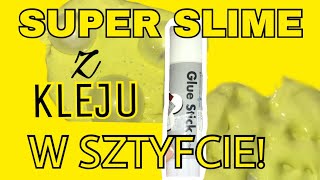 DIY GLOSSY SLIME Z KLEJU W SZTYFCIE [upl. by Nedi501]