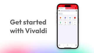 Get started with Vivaldi Browser on iOS [upl. by Aerdnael]