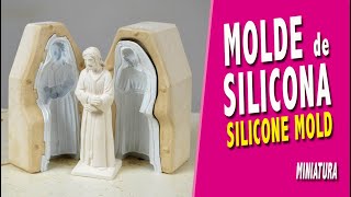 🧍🧍🧍¿Cómo hacer MOLDE DE SILICONA de 2 partes para RESINAS o ESCAYOLA 💚 [upl. by Burch]