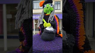 Postbox Topper in Cleveleys halloween postbox crochet witch cleveleys travelwithtaz [upl. by Selestina181]