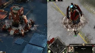 Dawn of War 1 Vs Dawn Of War 3 Base Building Comparison [upl. by Eilrahs]