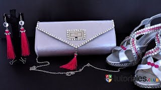 COMO HACER UNA CARTERA PARA FIESTA DE NOCHE [upl. by Dorn]