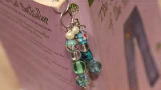 Easy Beaded Bookmark  Whitney Sews [upl. by Eblehs]