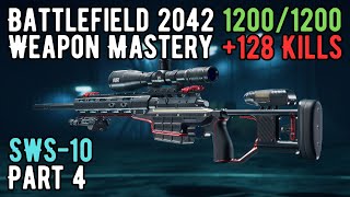 Battlefield 2042 Weapon Mastery SWS10 Part 4 10721200 128 Kills [upl. by Idzik126]