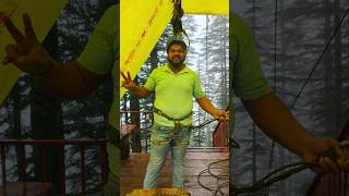 ZIP line  Shimla  Himachal Pradesh  kufri  adventure life Experience [upl. by Yntrok]