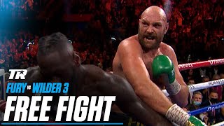 Tyson Fury vs Deontay Wilder 3  FREE FIGHT  2021 FIGHT OF THE YEAR  Fury Returns Dec 3 ESPN [upl. by Yorker]