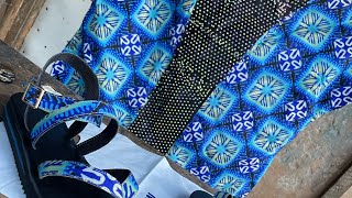 How to craft quality sandal from Ankara [upl. by Bradstreet]