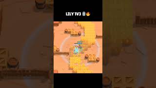 Lily 1v3 ☠️☠️ brawlstars lily trendingshorts viralshorts edgar [upl. by Halivah]