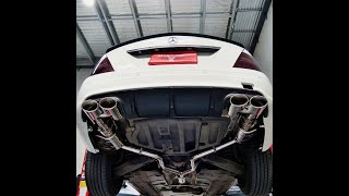 Mercedes c200 w204 Valvetronic Exhaust Before amp After [upl. by Rahab]