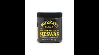 Murrays Black Beeswax  Hair Product Review [upl. by Nirehtak697]