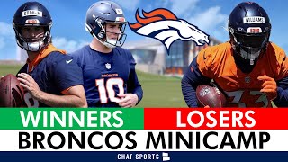 Denver Broncos Minicamp Winners amp Losers Ft Bo Nix Jarrett Stidham amp Javonte Williams [upl. by Nary347]