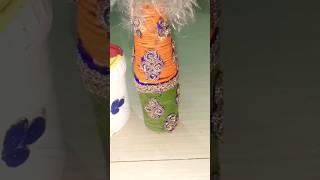 Beautiful flower vasereuse ideas trend diy flower vase please subscribe my channel 🙏👍❤️ please 🙏 [upl. by Lasiaf197]