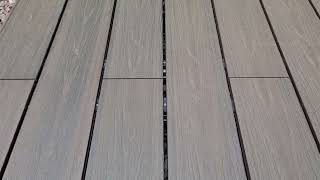 Composite Decking  composite deck  newtechwood ultrashield walmut customer installation [upl. by Casandra]