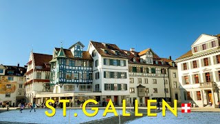 St Gallen Switzerland 4K  A beautiful Swiss city with a splendid World Heritage Site [upl. by Mandie]