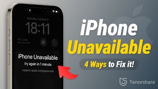 iPhone Unavailable Unlock  How to Fix iPhone Unavailable Lock Screen Error  100 Work 2024 [upl. by Ashlee]