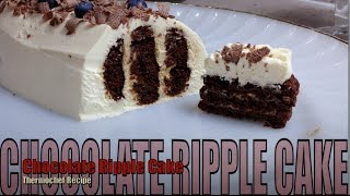 Chocolate Ripple Cake 5 ingredients cheekyricho [upl. by Zebulen]